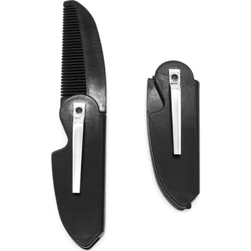 1 Pc Mens Womens Beauty Folding Pocket Clip Hair Mustache Beard Comb for Men Gift High Quality