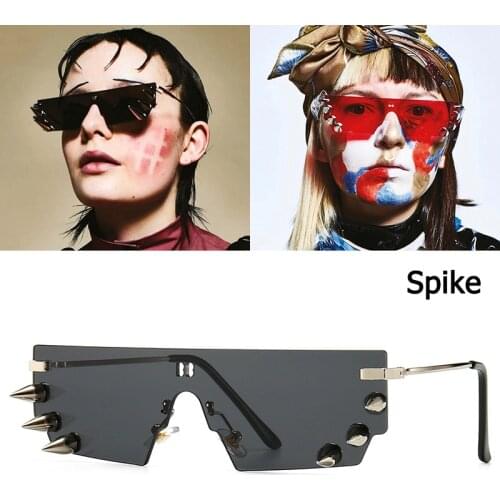 JackJad Vintage Rivets Spike Decoration SteamPunk Style Sunglasses Party Cool Unique Rock Brand Design Sun Glasses Oculos De Sol