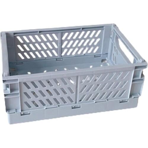 Storage Box Foldable Multi-purpose Large Capacity Plastic Durable Solid Color Desktop Storage Basket Home Storage