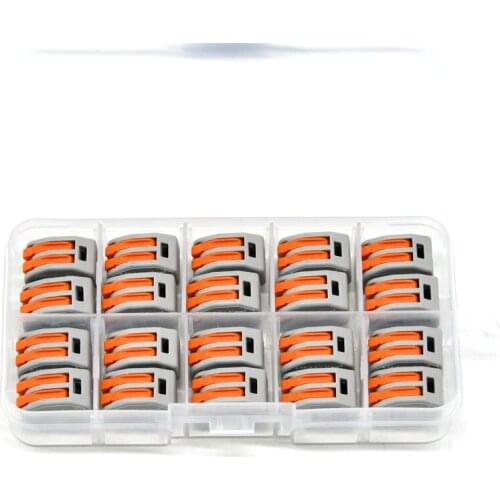 20PCS BOX-Packed PCT-212 Universal Cable wire Connectors push in Wiring Terminal Block