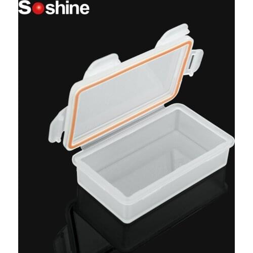 White Hard Plastic 18650 Battery Storage Boxes Case Holder With Clip For 1/2/4/8x 18650 Rechargeable Battery Waterproof Cases