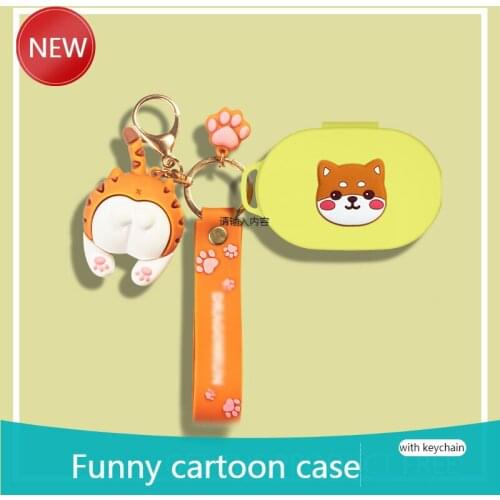 For Xaiomi Redmi AirDots S Cartoon dog Wireless Bluetooth Earphone Case Charging box soft shockproof Cover Redmi Airdots3pro