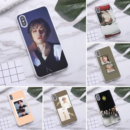 EXO baekhyun Phone Case for iPhone 12 mini 11 Pro Max X XR XS 8 7 6s Plus Candy white Silicone Cases
