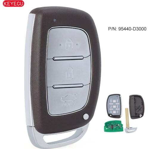 KEYECU 95440D3000 Smart Remote Car Key Fob 433.92MHz ID47 for Hyundai Tucson 2016 2017 P/N: 95440-D3000