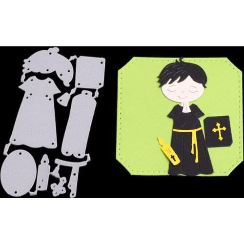 Boy Punch Metal Cutting Dies For Scrapbooking Stencils DIY Album Cards Decoration Embossing Folder Die Cuts Template New Cutte