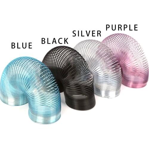 Metal Rainbow Circle Funny Classic Wave Circle Multi Size Multi Color Children Gift Kids Science Spring Toy