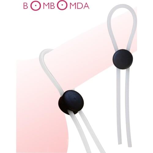 Reusable Men Penis Sleeve Ring Adult Sex Toys Delay Ejaculation Cock Ring Sleeve Extension Cock Tie For Men Couple Dildo Sleeve