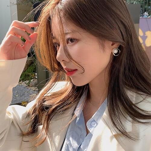 Natural White Pearl Jewelry Gemstone Real 14K Gold Stud Earring Women Fine Aros Mujer Oreja Orecchini Bizuteria Pearl Earrings