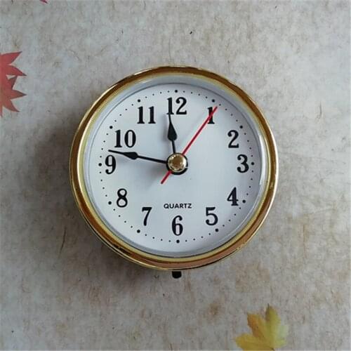 NEW 20PCS Diameter 65mm Gold Fit-Up Quartz Insert Clock DIY Battery Clock Accessories Replacement