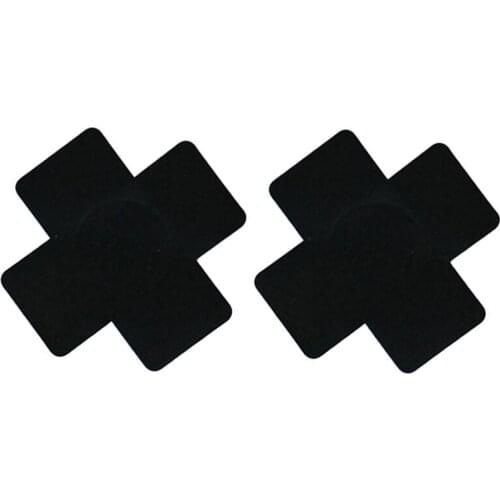 Women Cool Cloth Breast Sticker Cross Shape Nipple Cover Self Adhesive Pasties Charm Sexy Bra Pad Disposable Cubre Pezon