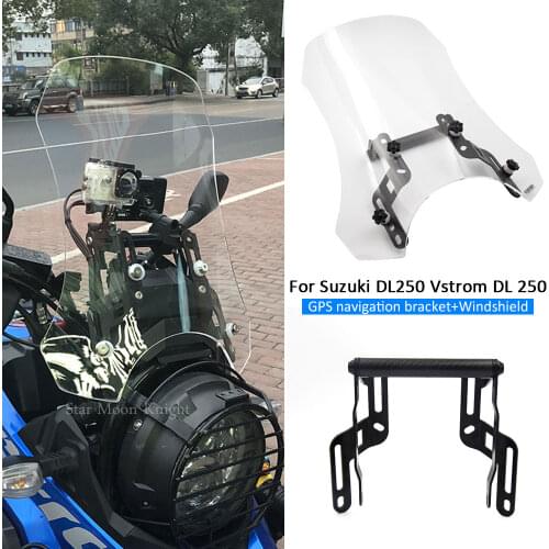 Fit For Suzuki DL250 Versys DL 250 Motorcycle navigation support windshield windscreen GPS Phone navigation bracket