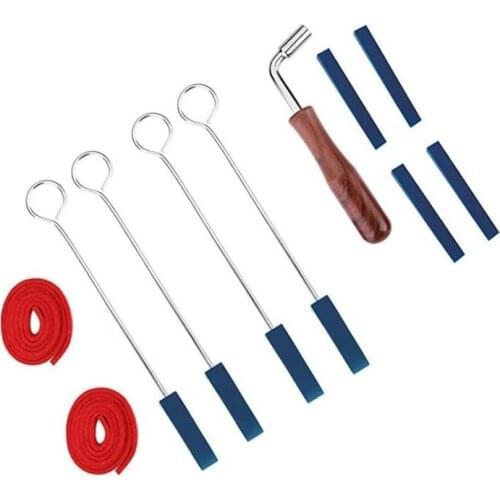 11Pcs/Set Professional Piano Tuning Tune Fixing Temperament Strip Piano Tuner Mute Tools Kit