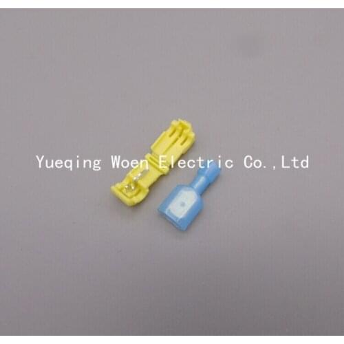 100pcs Scotch Lock Quick Splice 4~6mm 12-10AWG AWG Wire Connector