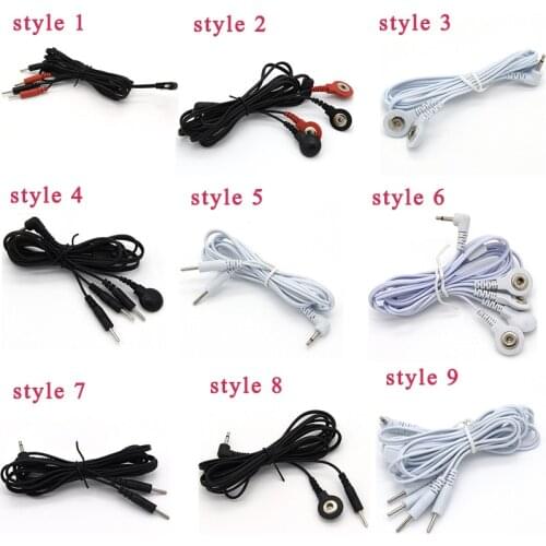 Adult Electric Shock Wires Cable For Electro Bust Cover Penis rings Massage Patch Anal Plug Medical Themed Sex Toys Accessories