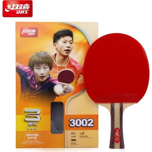 DHS three Star Tennis CS3006/FL3002 Racket 3 star DHS / Double Happiness Table Tennis Racket