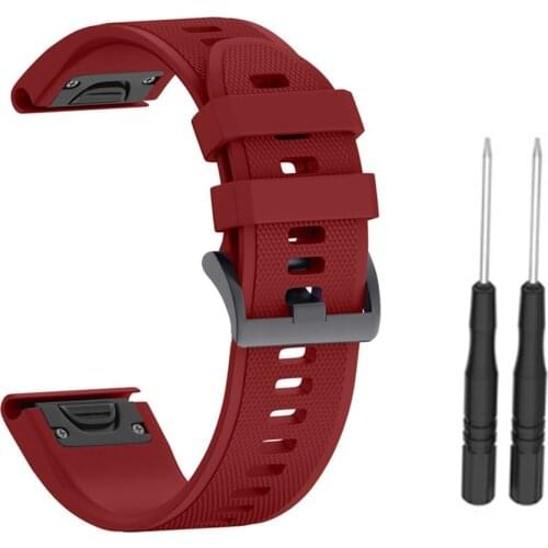 22mm Watch Strap for Garmin Fenix 5/5 Plus Replacement Watchband Quick Release Silicone Easy fit Wrist Band Strap