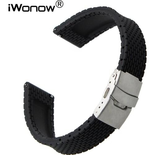 Quick Release Silicone Rubber Band Wrist Strap 20mm for Garmin Vivomove Huawei Watch 2 (Sport) Withings Steel HR 40mm Ticwatch 2