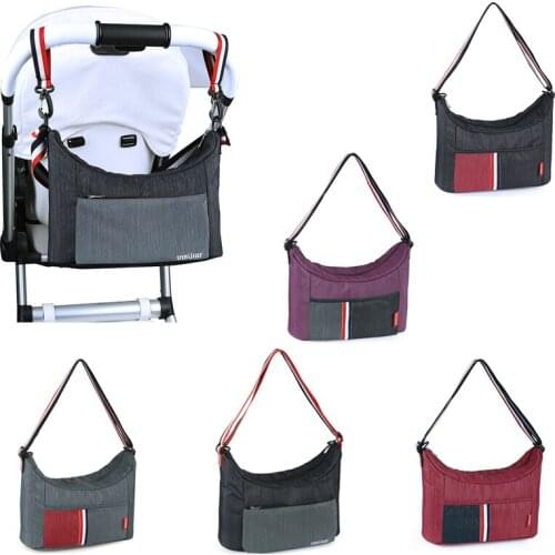 Baby Stroller Bag Mummy Organizer Bag Nappy Diaper Carriage Pram Cart Outdoor Travel Hanging Stroller Accessorie Large Capacity