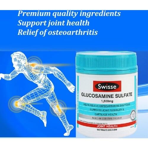 Swisse Glucosamine Sulfate 1500mg180S Reduce Mild Arthritis Joint Aches Pains Healthy Joint Cartilage Joint Mobility Flexibility