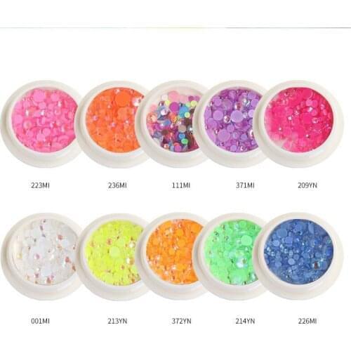 Swarovsky Mocha/Fluorescent 3D Designs Glass Nail Decor Rhinestones For DIY Manicure Nail Art Stones Decorations