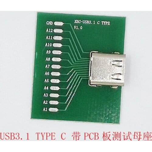 USB3.1 TYPE-C Test PCB with PCB Board (24P) Type C