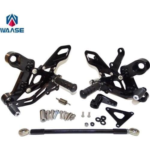 Waase For Yamaha MT-09 MT09 Tracer XSR900 Tracer 900 / GT FJ-09 Adjustable Rider Rear Sets Rearset Footrest Foot Rest Pegs