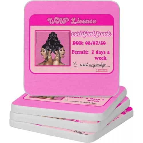 WAP License Diatomite Square Round Coaster Non Slip Cup Bonsai Mat Soap Toothbrush Pad Wholesale Diameter 10cm