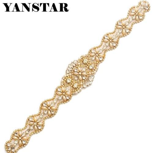 WENXI(30pcs)Wholesale Handmade Bridal Beaded Sewing Rhinestones Appliques On For Dress Sash And Accessory DIY WX831