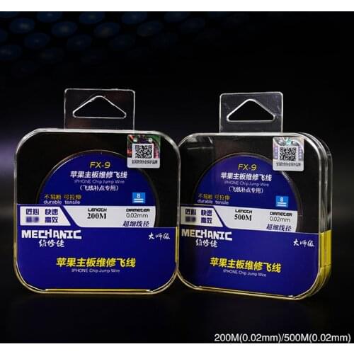 0.02 mm 99.6% Copper Wire Fly Line for Fix Repair iPhone iPad Phone Motherboard Logic Board PCB Fingerprint Sodering Point Tools