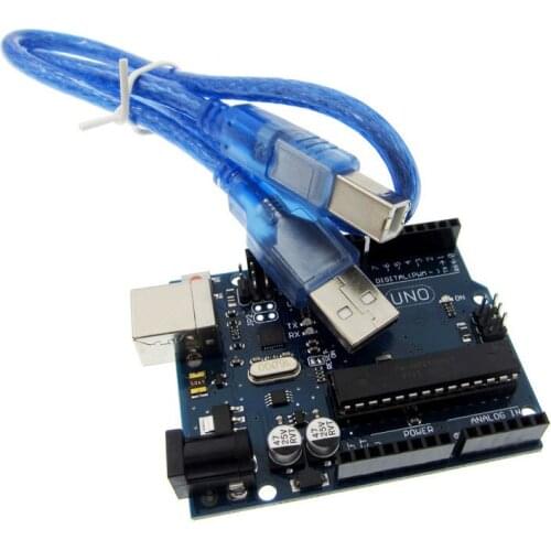 1lot=1 set =1pcs UNO R3 MEGA328P ATMEGA16U2 Compatible + 1pcs USB Cable