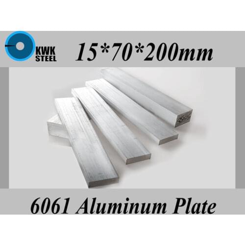 15*70*200mm Aluminum Alloy 6061 Plate Aluminium Sheet DIY Material Free Shipping