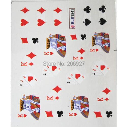 2PCS BLE1841 Cartoon Nail Art Water Decal Nail Water Transfer Sticker