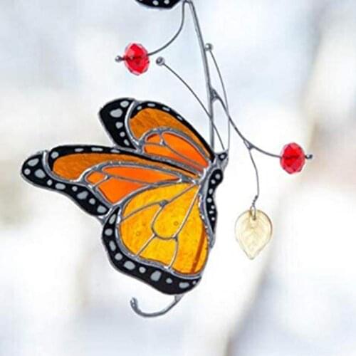 Butterfly Window Ornament Hook Design Vivid Monarch Butterfly Butterfly Window Decoration for Christmas Tree Decorations