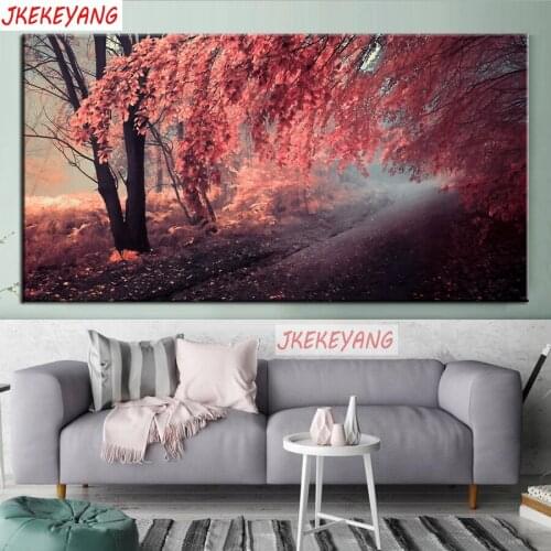 Large 5D Diy diamond painting Autumn forest Diamond Mosaic Rhinestone Embroidery cross stitch Y3688