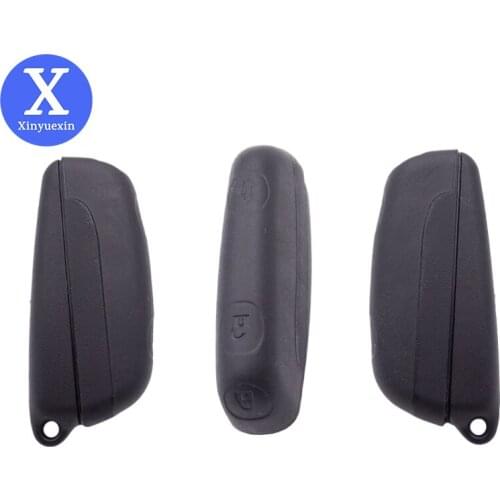 Xinyuexin Car Black Key Shell Fob Fit for SAAB 9-3 9-5 93 95 Replacement Remote Key Case Cover No Blade 3 Buttons Accessory