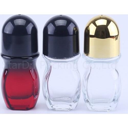 30ml roll on perfume bottle, 30cc clear essential oil rollon bottle, small glass roller container 200pcs