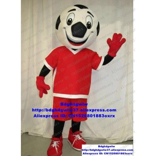 Football Soccer Foot Ball Mascot Costume Adult Cartoon Character Outfit Suit Hilarious Funny Affection Expression zx1424