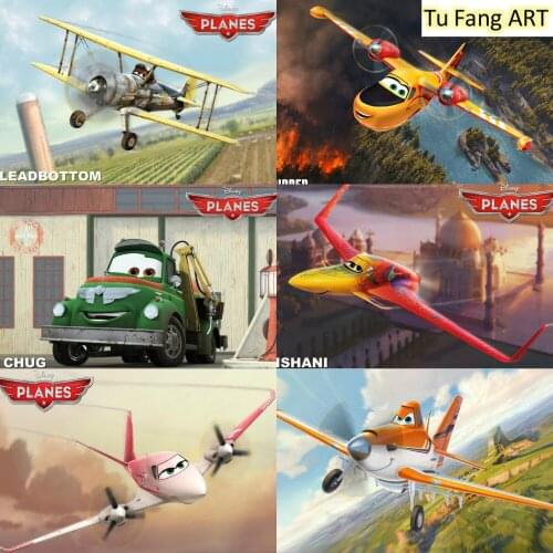 Disney Anime Canvas Painting Wall Art Aircraft General Mobilization Posters And Prints Pictures For Living Kids Home Decoration
