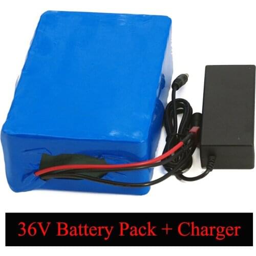 Liitokala 36V 20AH 18650 Lithium battery pack 36v Electric Bike batteries 20000mAh 1000W Scooter with 30A BMS+42V 2A charger