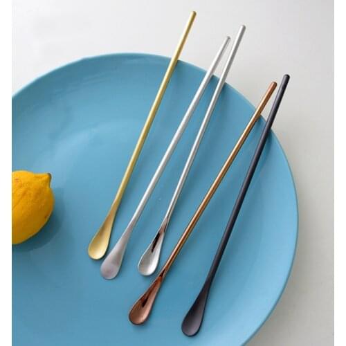 Coffee Stir Bar Japanese Style Stainless Steel Mirror Coffee Spoon With Long Handle Short Handle Kitchen Gadgets Kitchen Tools