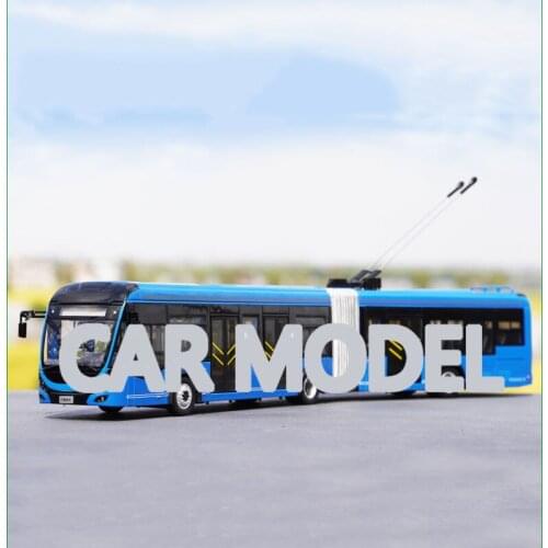 1:43 scale Alloy Toy Vehicles YUTONG ZK5180C BRT Trolley BUS Car Model Of Childrens Toy Car Original Authorized Kids Toys