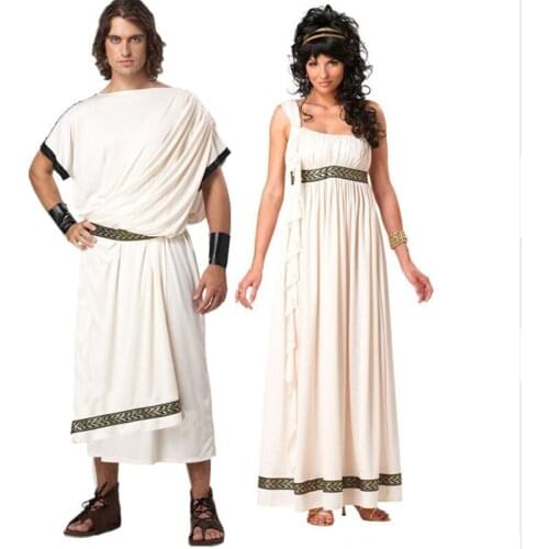 Men Women Sexy Greek Rome Goddess Costume Halloween Greek Mythology Character Cosplay Costume