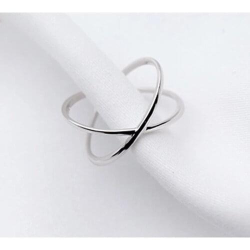 Real Cross Rings for Women Wedding Trendy Jewelry Large Adjustable Antique Rings Anillos Gift