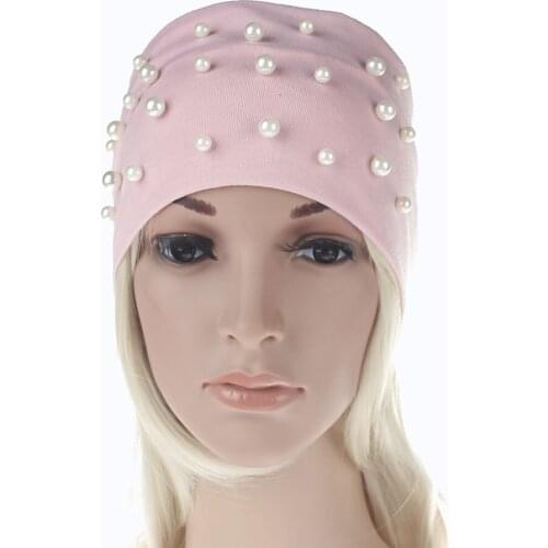 2017 New 10pcs/lot Women Headwear Cotton Elastic Hairband for Women Pearl Headbands Solid Wide Turban Girls Hair Accessories