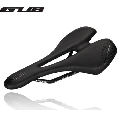 NEW GUB 1159 Carbon Fiber Saddle PU Leather Seat Carbon Saddle Ultralight Breathable Cycling Saddles Racing Road Bicycle Parts