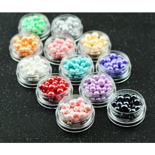 2017 New 2box/lot Candy color three-dimensional imitation pearls material epoxy mold makeing jewelry filling for DIY jewelry