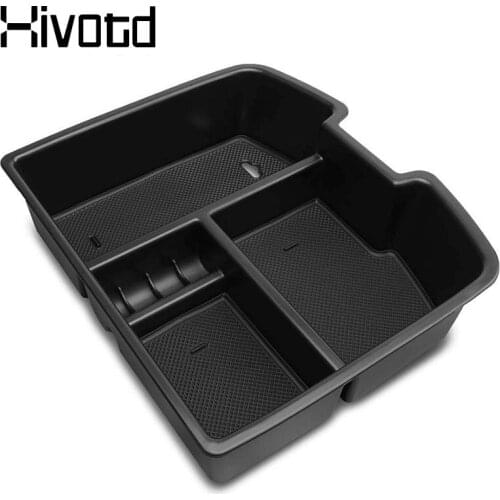 Hivotd For Chevrolet Silverado GMC Sierra Yukon Car Center Console Armrest Storage Box Organizer Accessories Styling 2007-2014