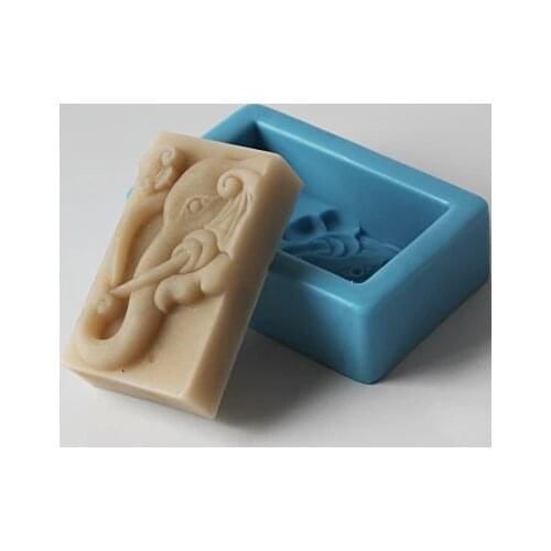 Silicone Mould Elephant embossment pattern soap mold DIY Craft Handmade Silicone Soap Mould soap making moulds