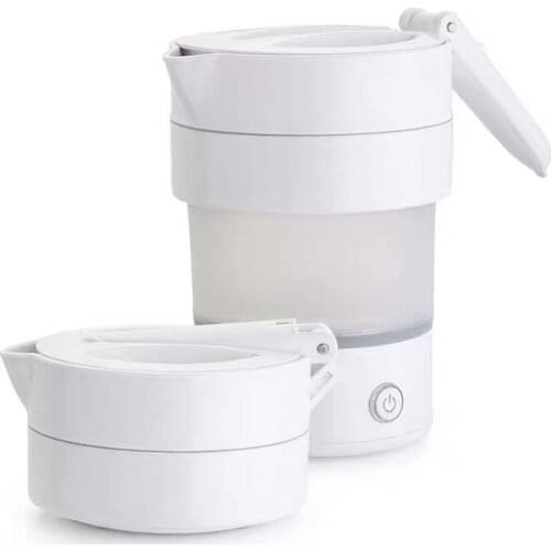 Foldable Electric Kettle Travel Hotel Compression Portable Silicone Electric Kettle Small Travel Warm-Keeping Water Cup
