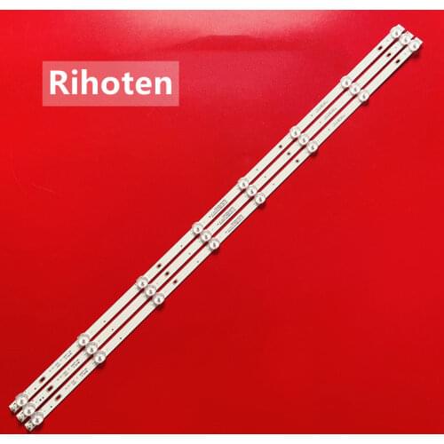 LED Backlight Strip 8 lamps MS-L2695 V1 Rca Rtv4019sm 6V/LED 750mm